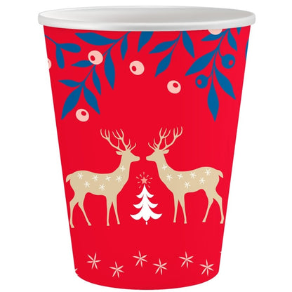 Ποτήρια κόκκινα Let It Snow (6 τεμ)