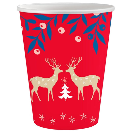 Ποτήρια κόκκινα Let It Snow (6 τεμ)