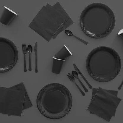 Ποτήρια Μαύρα Charcoal (8 τεμ)