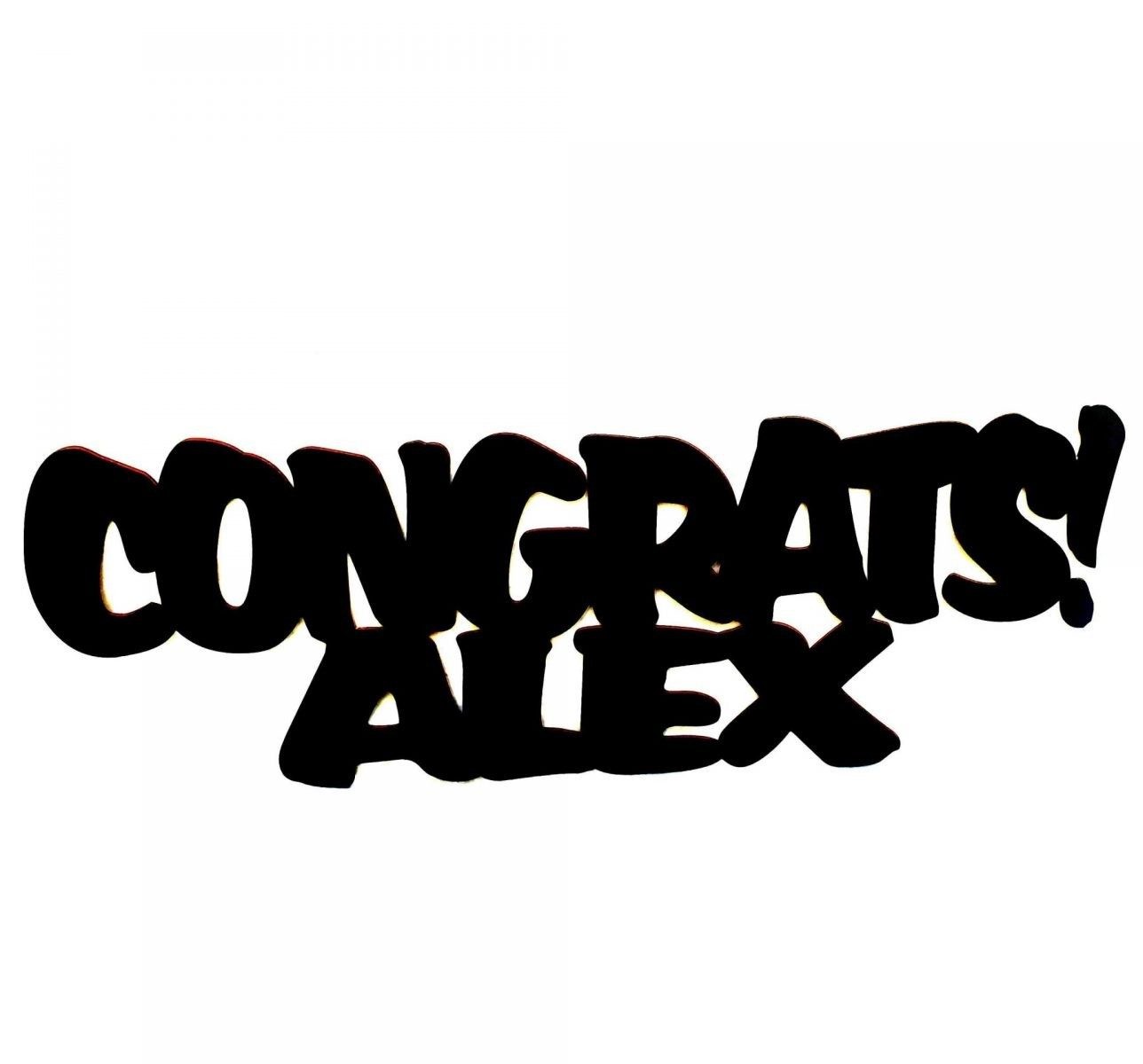 Προσωποποιημένο Congrats Διακοσμητικό Αποφοίτησης