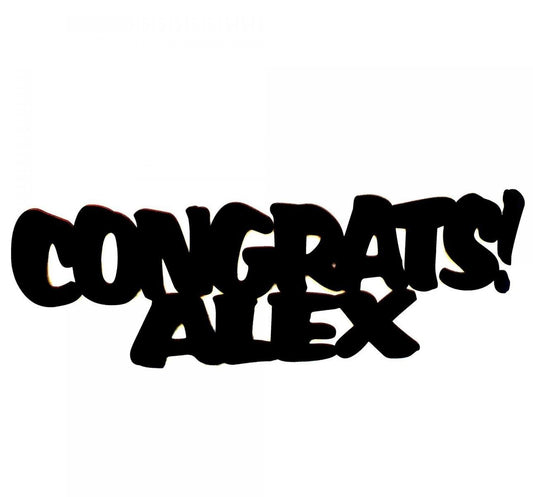 Προσωποποιημένο Congrats Διακοσμητικό Αποφοίτησης