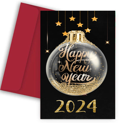 Πρωτοχρονιάτικη Κάρτα - Χρυσή Μπάλα 2025