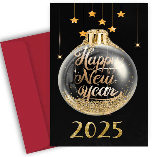 Πρωτοχρονιάτικη Κάρτα - Χρυσή Μπάλα 2025