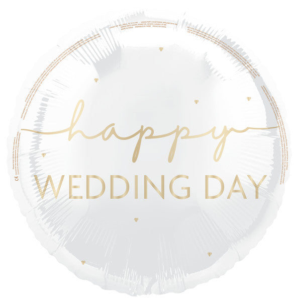 Μπαλόνι Φοιλ 18 Happy Wedding Day / 45 εκ