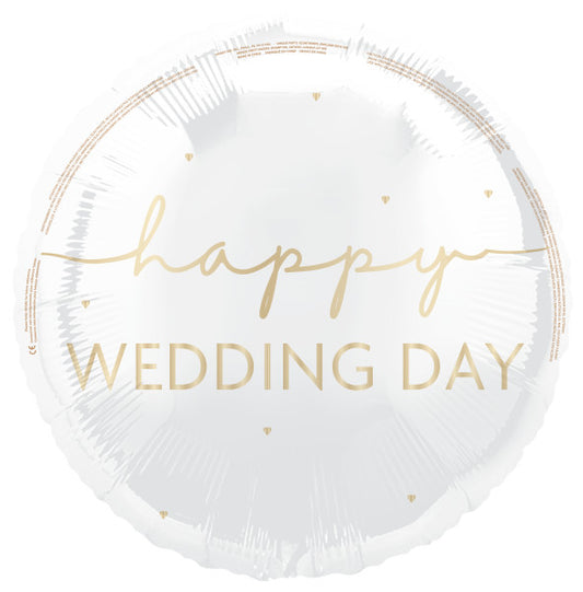 Μπαλόνι Φοιλ 18 Happy Wedding Day / 45 εκ