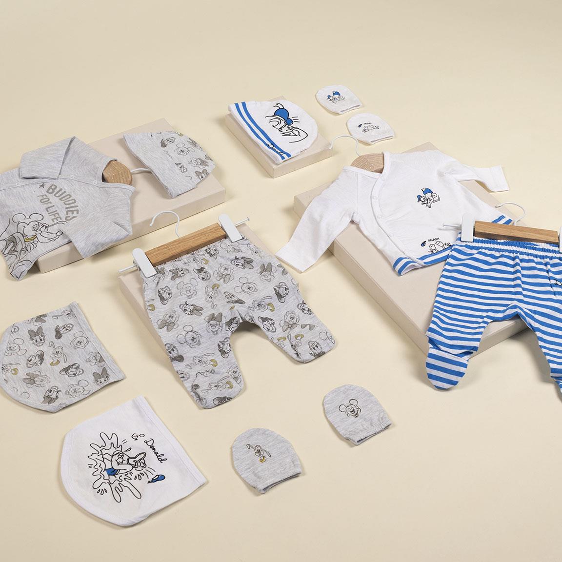 Ρούχα νεογέννητου Mickey Buddies for Life (4 τεμ)