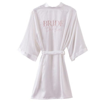 Ρόμπα Bride to be άσπρη