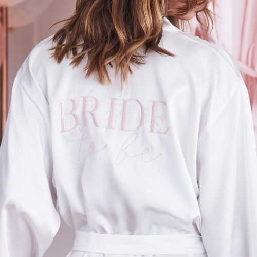 Ρόμπα Bride to be άσπρη