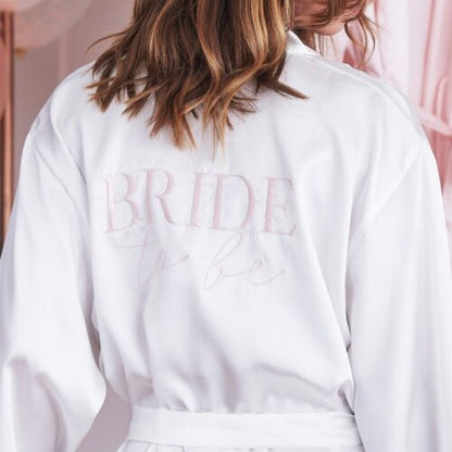 Ρόμπα Bride to be άσπρη