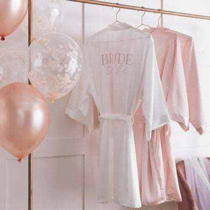 Ρόμπα Bride to be άσπρη