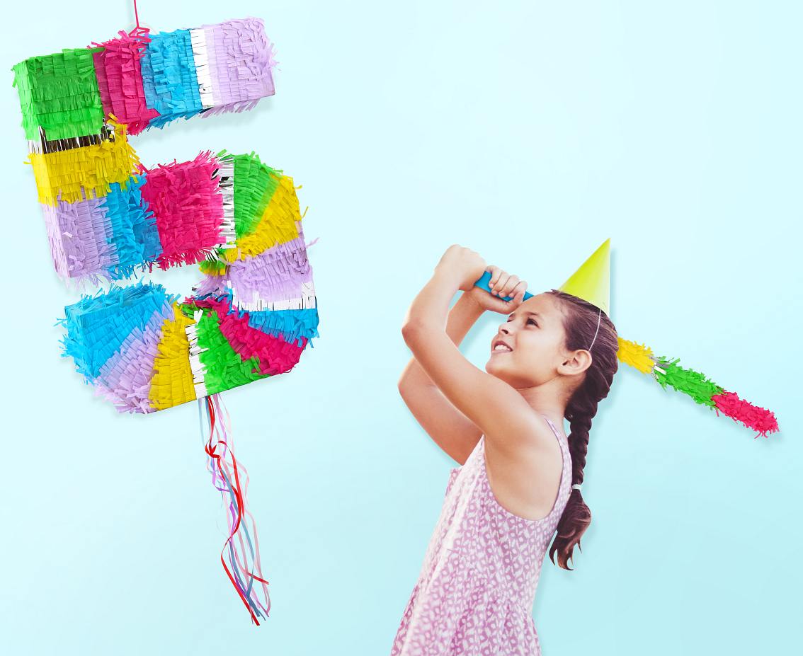 Ρόπαλο για Πινιάτα - Πολύχρωμο Παστέλ