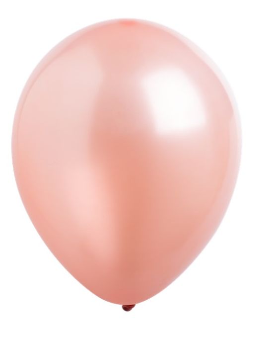 Μπαλόνια Λάτεξ Metal 9 Ροζ Χρυσό / 100 τεμ