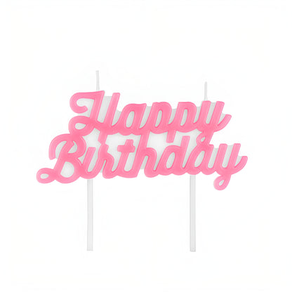 Ροζ Κεράκι - Happy Birthday