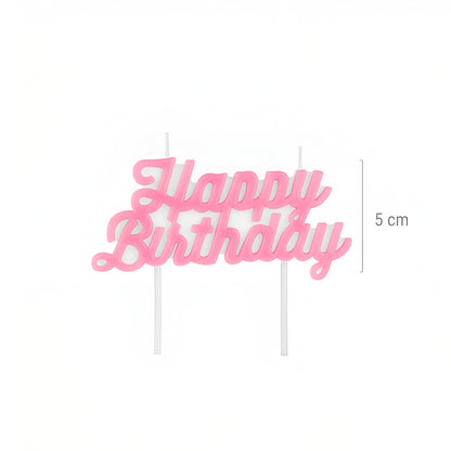 Ροζ Κεράκι - Happy Birthday