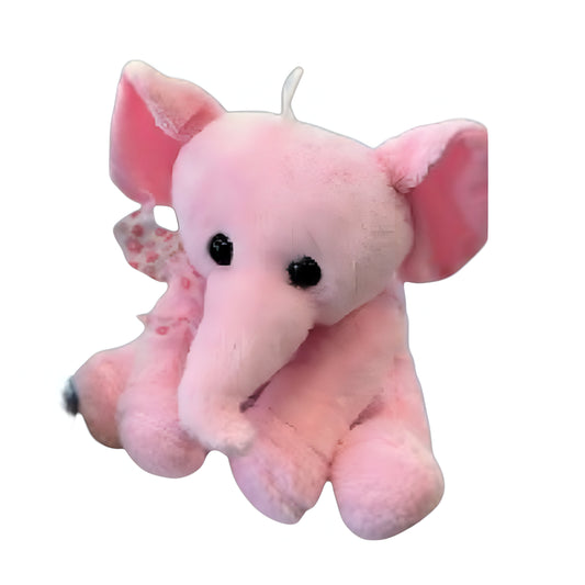 Ροζ Λούτρινο Ελεφαντάκι 16cm