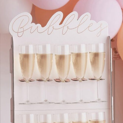 Ροζ Prosecco Wall – Σταντ για ποτήρια σαμπάνιας