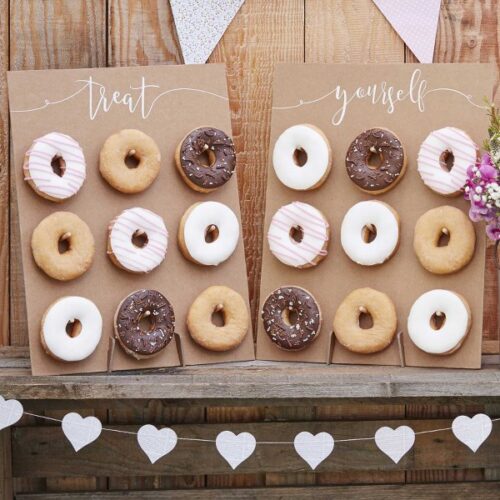 Rustic Kraft Donut Wall (2 τεμ)