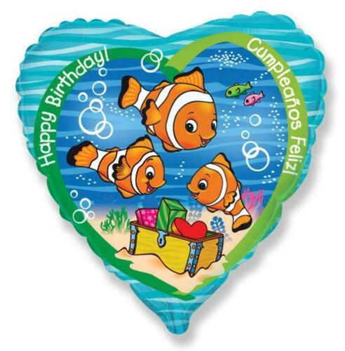 Μπαλόνι Φοιλ 18 Birthday Clownfish / 46εκ Ασυσκεύαστο