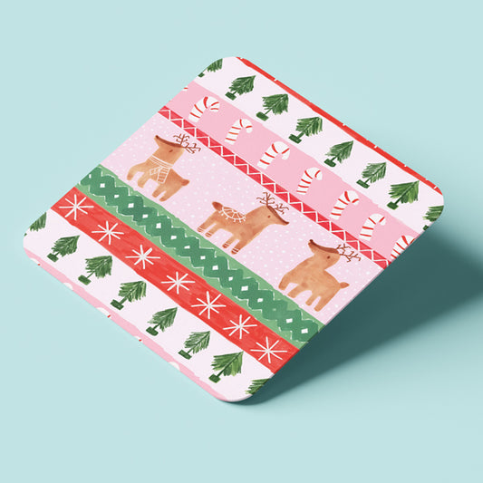 Σουβέρ Χριστουγεννιάτικο - Ελαφάκια και Ζαχαρωτά