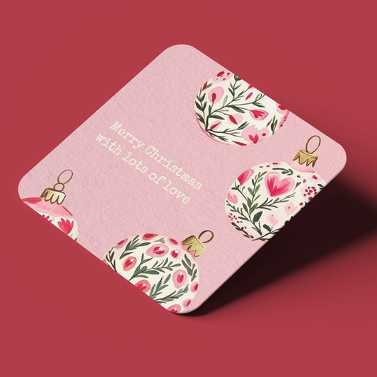 Σουβέρ Χριστουγεννιάτικο - Pink Merry Christmas