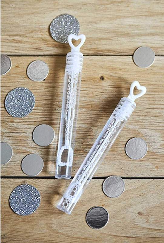 Σαπουνόφουσκες γάμου σχήμα καρδιάς (48 τεμ)