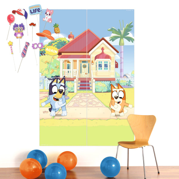 Σετ Αφίσα με Photo booth Props - Bluey