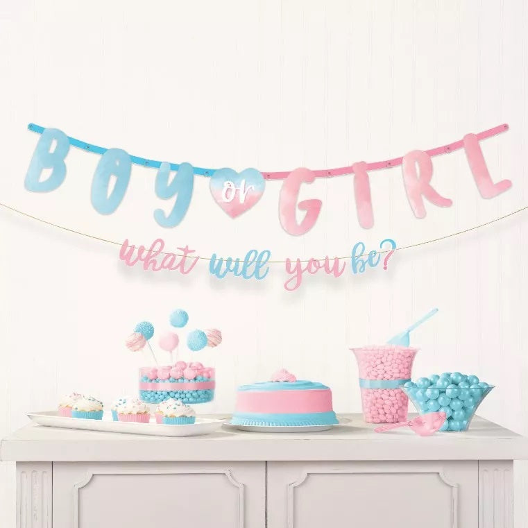 Σετ Μπάνερ Gender Reveal (2 τεμ)