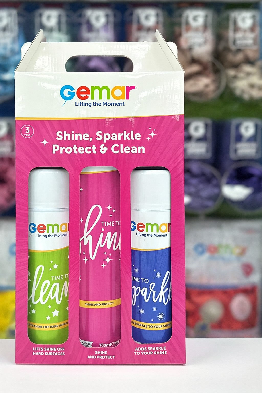 Σετ γυαλιστικών σπρέι για μπαλόνια - Trio (3 τεμ)