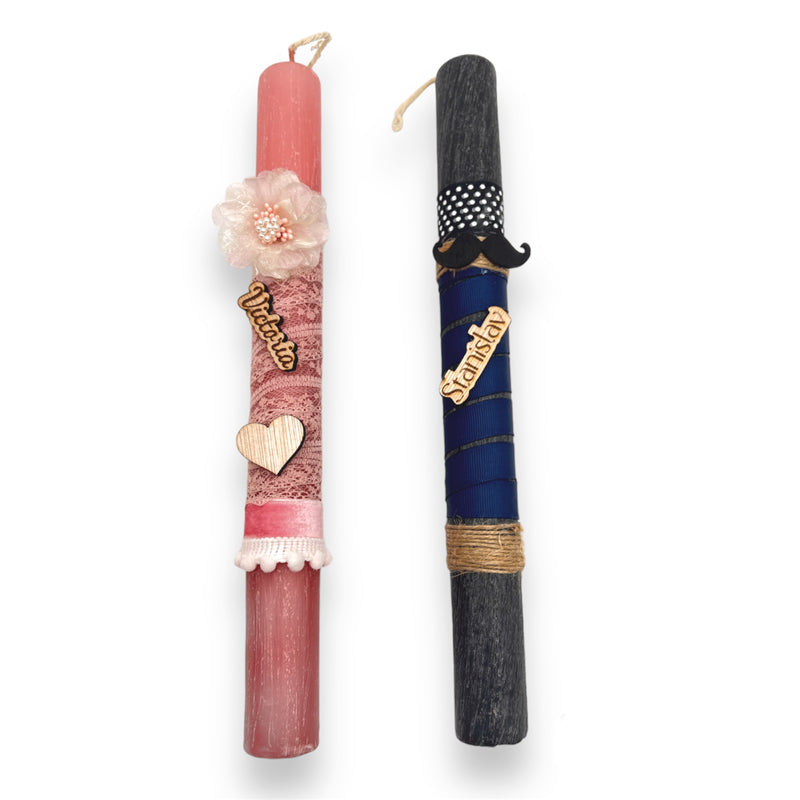 Σετ Λαμπάδες Αρωματικες για Ζευγάρι