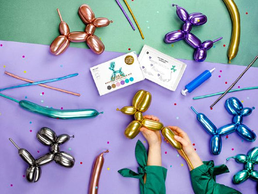 Σετ Μεταλλικά μπαλόνια κατασκευής με φουσκωτήρα (30 τεμ)