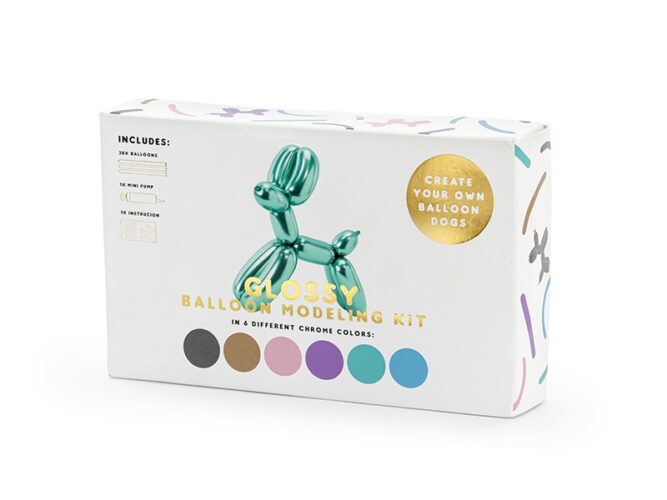 Σετ Μεταλλικά μπαλόνια κατασκευής με φουσκωτήρα (30 τεμ)