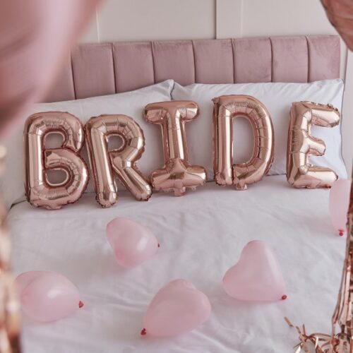 Σετ Μπαλόνια Bride με καρδιές (41 τεμ)