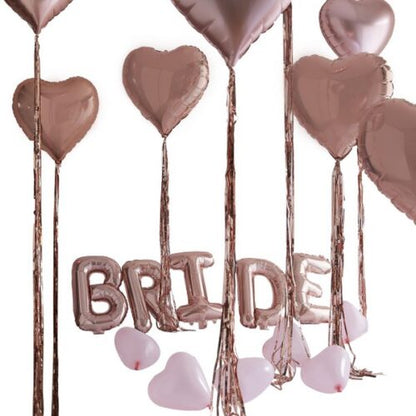 Σετ Μπαλόνια Bride με καρδιές (41 τεμ)