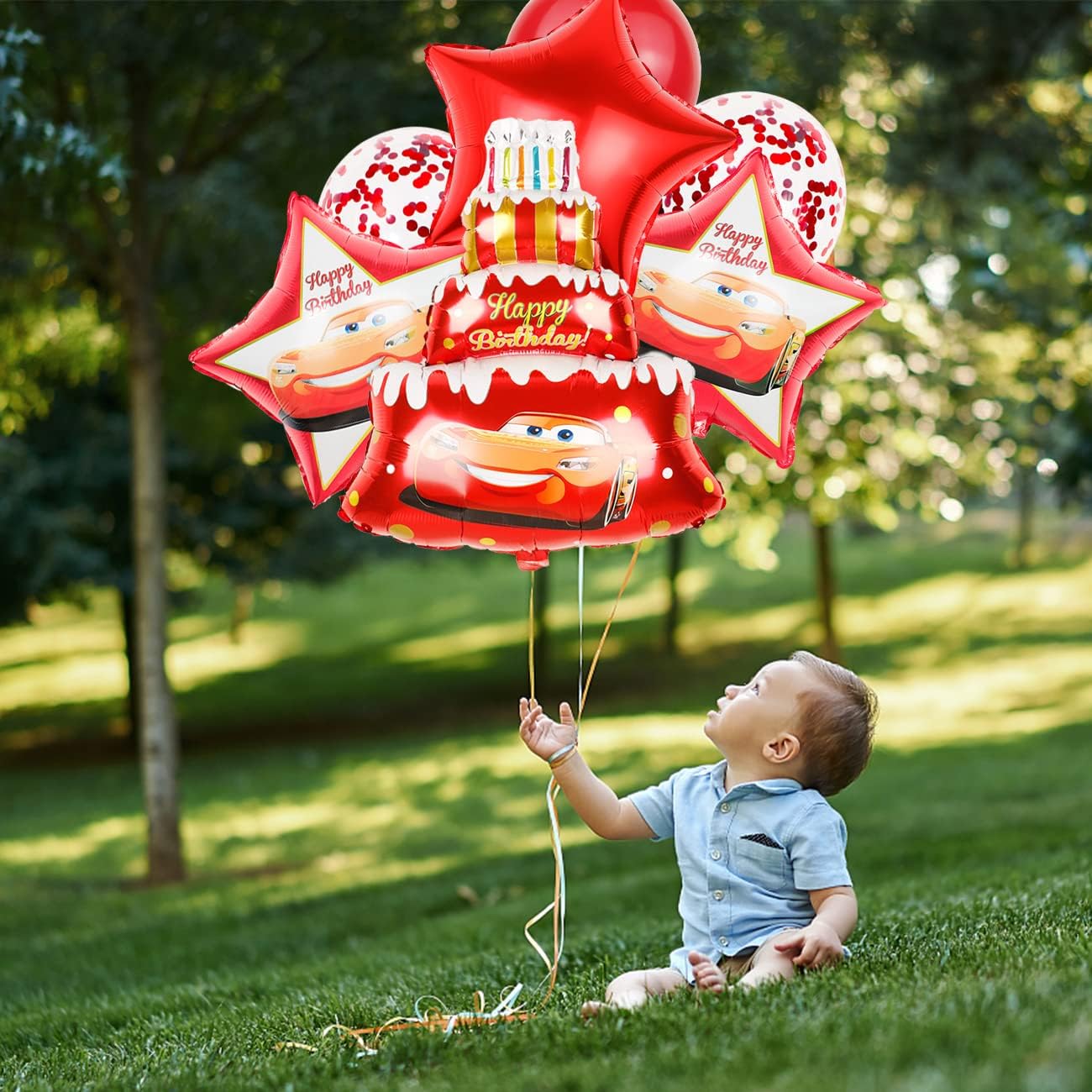 Σετ μπαλόνια Γενεθλίων Cars (5 τεμ)