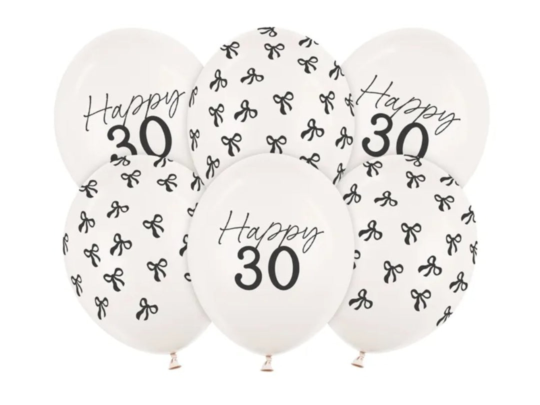 Σετ Μπαλόνια Happy 30 (6 τεμ)