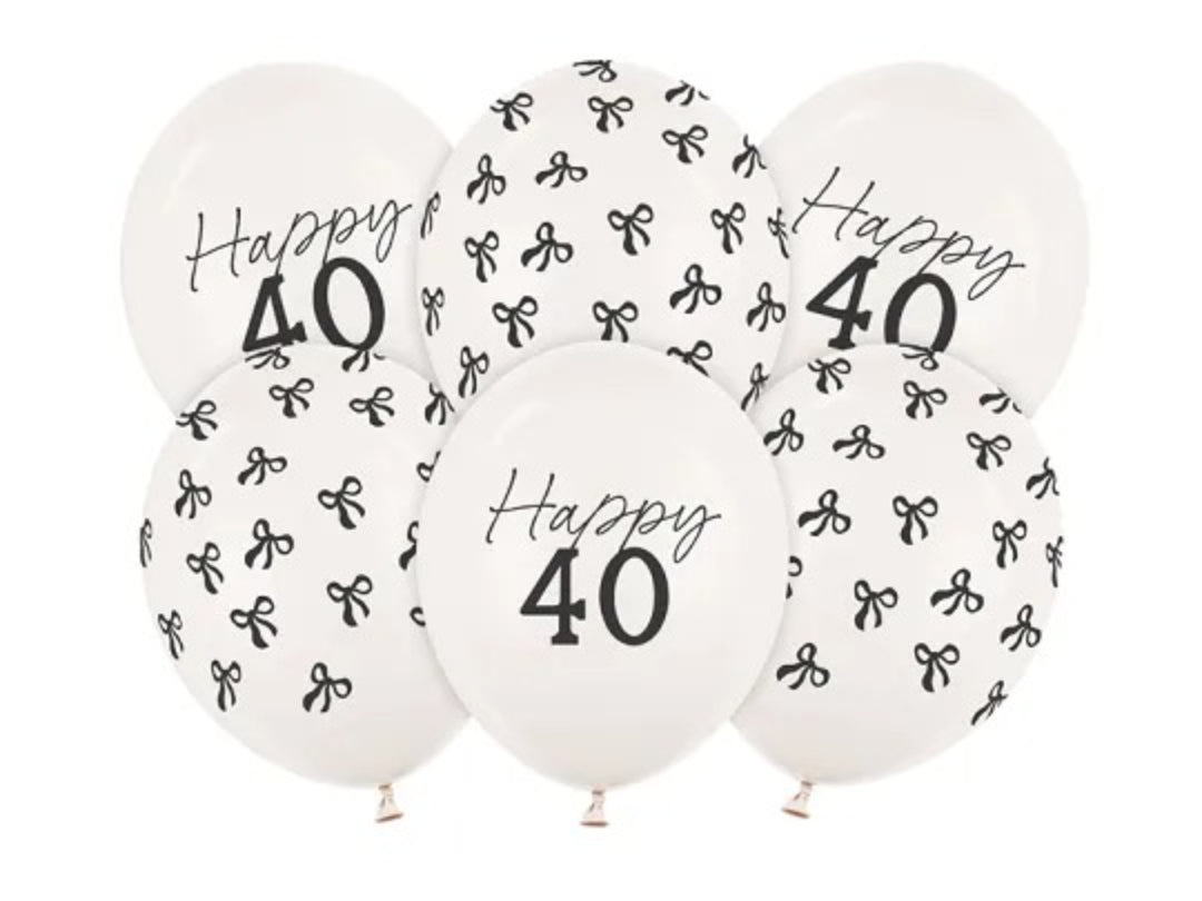 Σετ Μπαλόνια Happy 40 (6 τεμ)