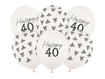 Σετ Μπαλόνια Happy 40 (6 τεμ)