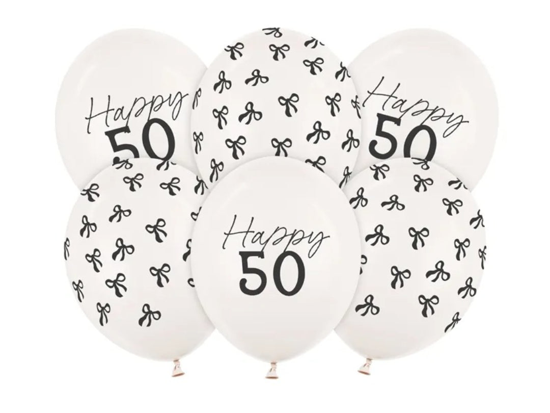 Σετ Μπαλόνια Happy 50 (6 τεμ)