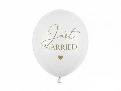 Σετ μπαλόνια Just Married (6 τεμ)