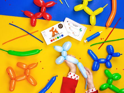 Σετ μπαλόνια κατασκευής με φουσκωτήρα (30 τεμ)