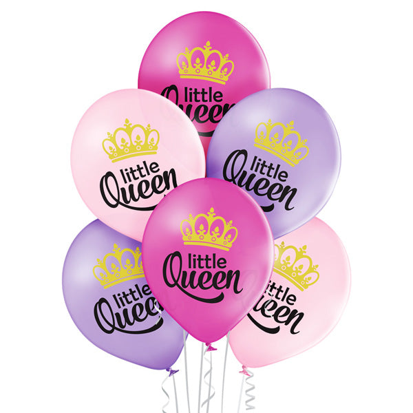 Σετ μπαλόνια Little Queen (6 τεμ)