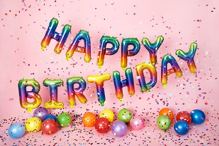 Σετ μπαλονιών "Happy Birthday" Rainbow (13 τεμ)