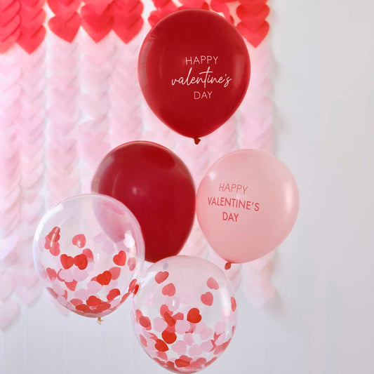 Σετ μπαλονιών "Happy Valentine's Day" (5 τεμ)