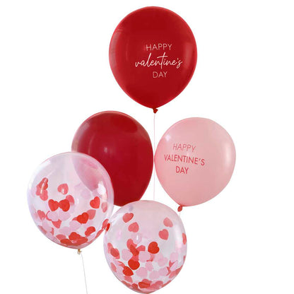 Σετ μπαλονιών "Happy Valentine's Day" (5 τεμ)