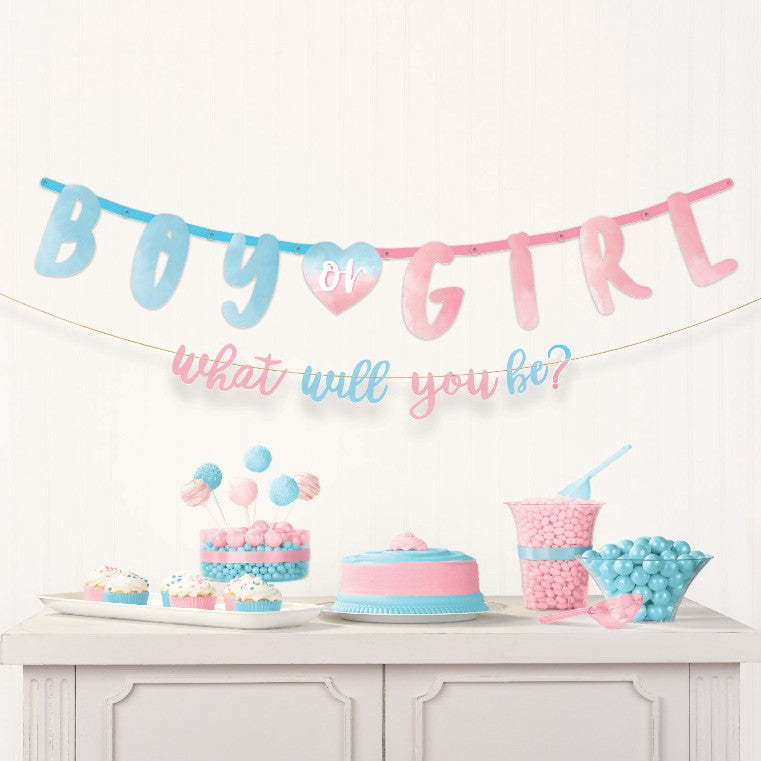 Σετ Μπάνερ Gender Reveal (2 τεμ)