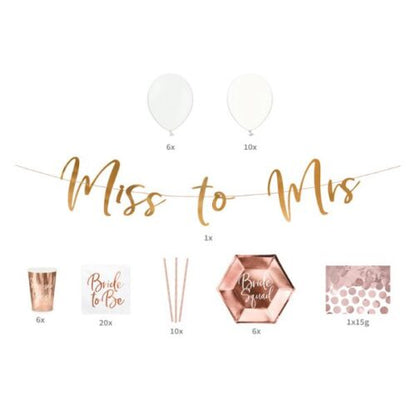 Σετ πάρτι για Bachelorette "Miss to Mrs" (60 τεμ)