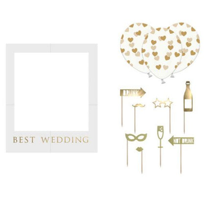 Σετ photo Booth για Γάμο "Best Wedding"