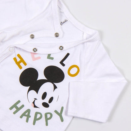 Σετ ρουχαλάκια νεογέννητου Mickey Happy (4 τεμ)