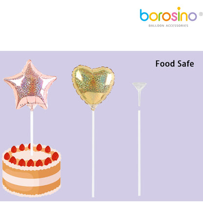 Στηρίγματα με διάφανο καπάκι για μπαλόνια (100 τεμ)