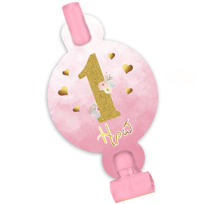 Blowouts 1st Birthday Girl (8 τεμ)